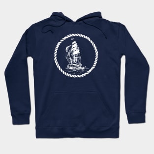 Nautical lettering: Love the ocean Hoodie